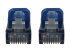 Eaton Tripp Lite Series Cat6a 10G Snagless Shielded Slim STP Ethernet Cable (RJ45 M/M), PoE, Blue, 1 ft. (0.3 m) - 