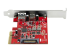 StarTech.com 2 portar 10 Gbit/s USB-A &amp;amp; USB-C PCIe-kort - Tillbaka