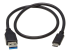 Eaton Tripp Lite Series USB-C to USB-A Cable (M/M), USB 3.2 Gen 1 (5 Gbps), Thunderbolt 3 Compatible, 20-in. (50.8 cm) - Framsidan