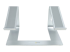 StarTech.com Laptop Stand for Desk, 5kg/11lb, Aluminum, Silver, Ergonomic - Framsidan