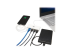 Eaton Tripp Lite series 3-Port USB-C hub w/ Gigabit ethernet GbE, USB-C Charging USB Type C USB 3.1 Hub - Höger vinkel