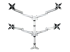 StarTech.com Desk Mount Quad Monitor Arm, Premium Articulating VESA 4 Monitor Mount 2x2 up to 27", Ergonomic Height Adjustable Pole Mount, Tilt/Swivel/Rotate, C-Clamp/Grommet, Silver - Framsidan