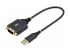 StarTech.com 1ft (30cm) USB to Serial Adapter Cable, COM Retention, RS232 - Höger vinkel