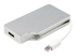 StarTech.com Aluminum Travel A/V Adapter: 3-in-1 Mini DisplayPort to VGA, DVI or HDMI - Vänster vinkel