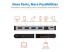 Eaton Tripp Lite Series USB C Docking Station USB Hub 4k w/ HDMI, Gbe Gigabit Ethernet, SD Card Reader, PD Charging - Flera vinklar