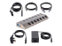 StarTech.com 7-Port Self-Powered USB-C Hub with Individual On/Off Switches, USB 3.0 5Gbps Expansion Hub w/Power Supply, Desktop/Laptop USB-C to USB-A Hub, 7x BC 1.2 (1.5A), USB Type C Hub - Vänster vinkel