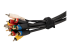StarTech.com 6in Hook and Loop Cable Ties, 50 Pack, Black, Reusable Cable Straps, Adjustable and Flexible, Cord Organizer Tie/Wraps for Professional Cable Management - Vänster vinkel