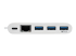Eaton Tripp Lite series 3-Port USB-C hub w/ Gigabit ethernet GbE, USB-C Charging USB Type C USB 3.1 Hub - Undersidan