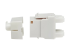 Eaton Tripp Lite Series Cat6a 110-Style Punchdown RJ45 Keystone Jack, White, TAA - Höger sida