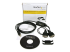 StarTech.com FTDI USB till seriell RS232-kabeladapter med 2 portar och COM-retention - Höger vinkel