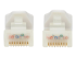 Eaton Tripp Lite Series Safe-IT Cat6a 10G Snagless Antibacterial UTP Ethernet Cable (RJ45 M/M), PoE, White, 5 ft. (1.52 m) - Närbild