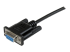 StarTech.com 2 m svart DB9 RS232 seriell nollmodemskabel F/F - Höger vinkel
