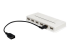 Eaton Tripp Lite Series USB Extension Cable (USB-A Right-Angle M to USB-A F), 10-in. (25.4 cm) - Vänster vinkel